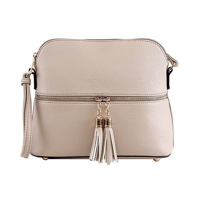 DX93031 HY3031 Dome Fashion Crossbody Bag with Tassel - MiMi Wholesale