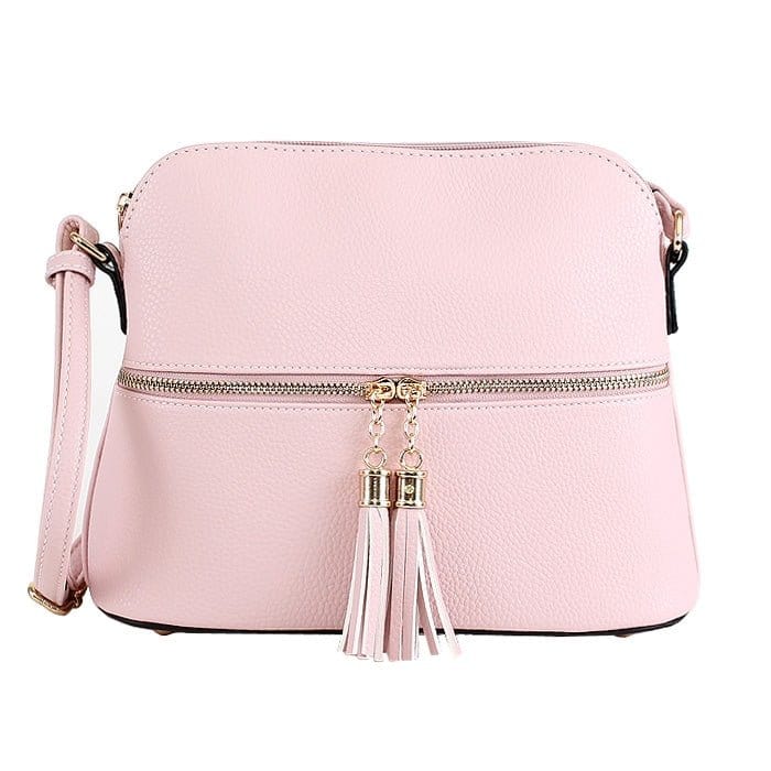DX93031 HY3031 Dome Fashion Crossbody Bag with Tassel - MiMi Wholesale