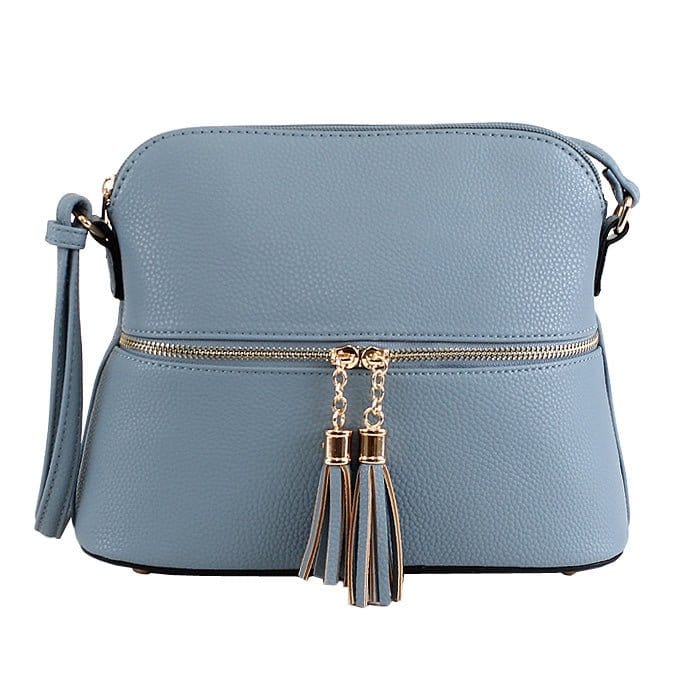 DX93031 HY3031 Dome Fashion Crossbody Bag with Tassel - MiMi Wholesale