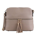 DX93031 HY3031 Dome Fashion Crossbody Bag with Tassel - MiMi Wholesale