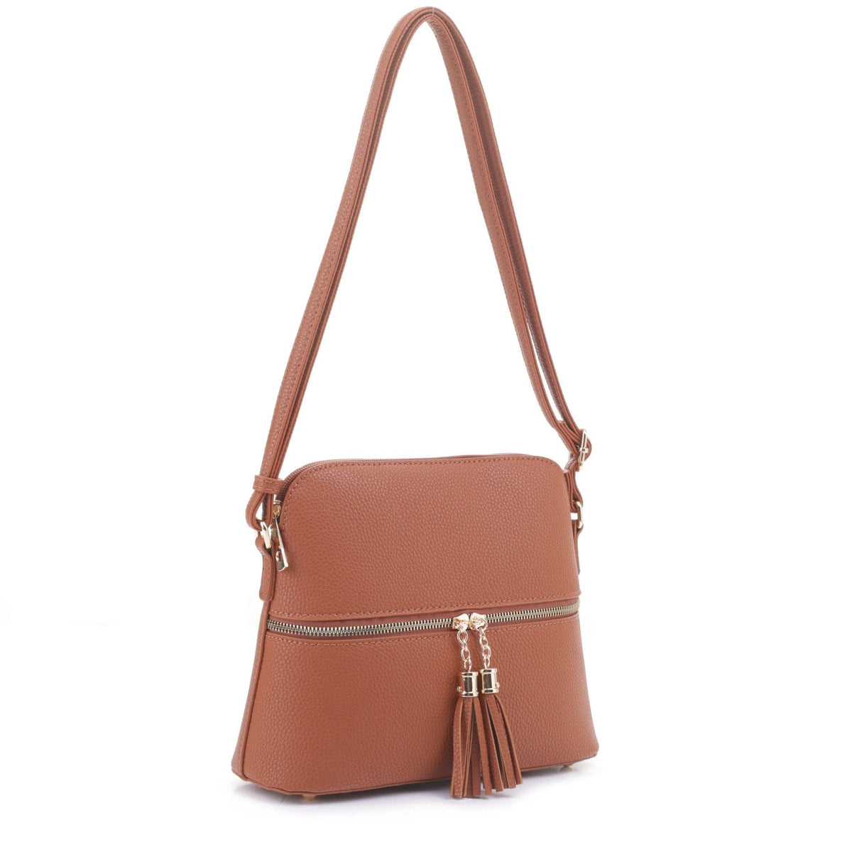 DX93031 HY3031 Dome Fashion Crossbody Bag with Tassel - MiMi Wholesale