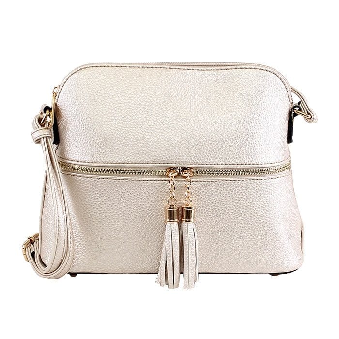 DX93031 HY3031 Dome Fashion Crossbody Bag with Tassel - MiMi Wholesale