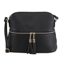 DX93031 HY3031 Dome Fashion Crossbody Bag with Tassel - MiMi Wholesale