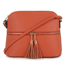 DX93031 HY3031 Dome Fashion Crossbody Bag with Tassel - MiMi Wholesale