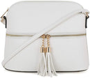 DX93031 HY3031 Dome Fashion Crossbody Bag with Tassel - MiMi Wholesale