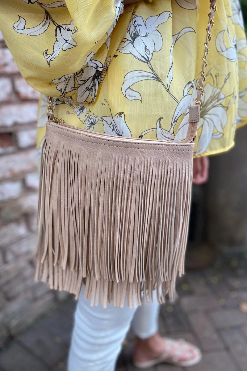 E031 Samantha Fringe Crossbody Bag - MiMi Wholesale