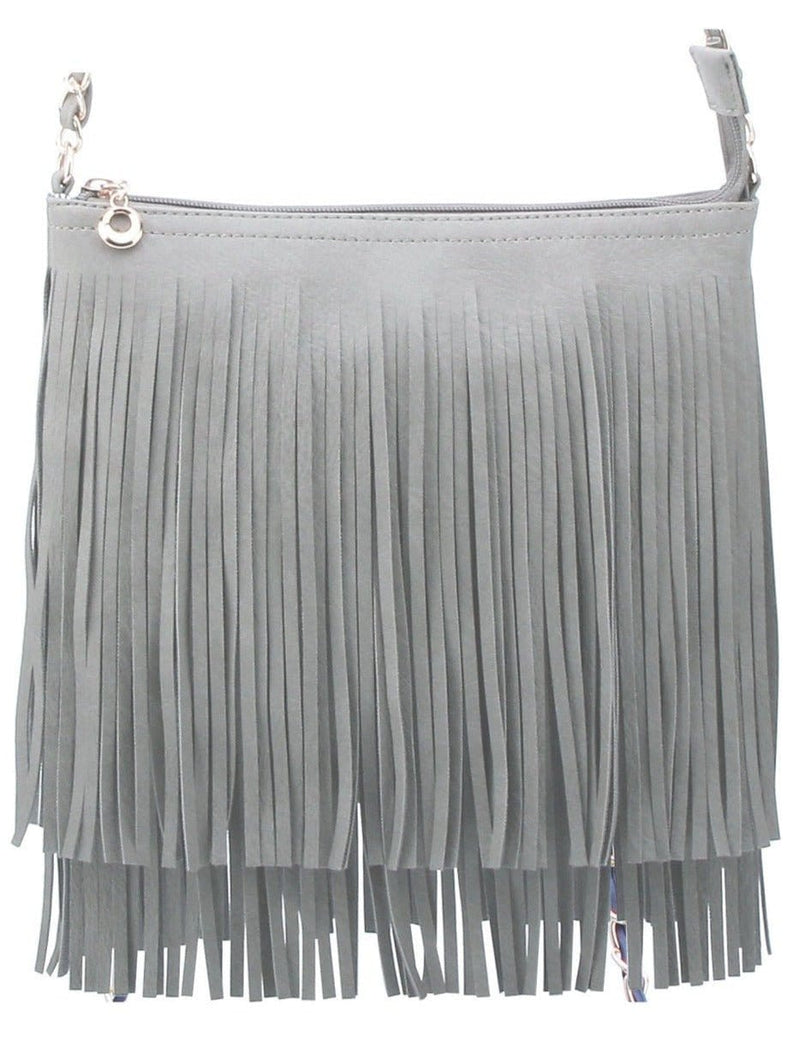 E031 Samantha Fringe Crossbody Bag - MiMi Wholesale