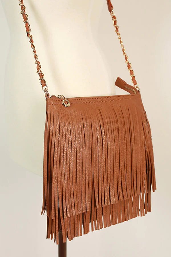 E031 Samantha Fringe Crossbody Bag - MiMi Wholesale