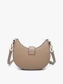 EH2450 Euphemia Half-Moon Crossbody w/ Metal Ring - MiMi Wholesale