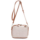 EJ85059 Tammy Buckle Handle Straw Crossbody Bag - MiMi Wholesale