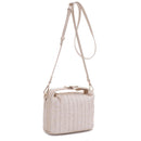 EJ85059 Tammy Buckle Handle Straw Crossbody Bag - MiMi Wholesale