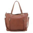 EJ91503J Snow Leopard Fashion Tote With Tassel - MiMi Wholesale