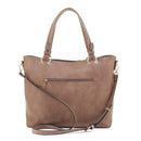 EJ91503L Leopard Fashion Tote With Tassel - MiMi Wholesale