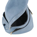 EM1327 Zipper Front Convertible Sling Backpack/Crossbody - MiMi Wholesale