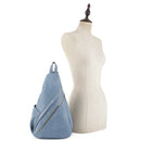 EM1327 Zipper Front Convertible Sling Backpack/Crossbody - MiMi Wholesale