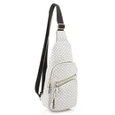 EM1328M Printed Unisex Front Pocket Sling Backpack/Chest Bag - MiMi Wholesale