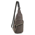 EM1328M Printed Unisex Front Pocket Sling Backpack/Chest Bag - MiMi Wholesale