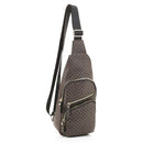 EM1328M Printed Unisex Front Pocket Sling Backpack/Chest Bag - MiMi Wholesale