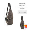 EM1328M Printed Unisex Front Pocket Sling Backpack/Chest Bag - MiMi Wholesale