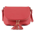 EM1352 Monogammable Fold-Over Crossbody w/ Tassels - MiMi Wholesale