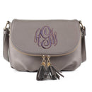 EM1352 Monogammable Fold-Over Crossbody w/ Tassels - MiMi Wholesale