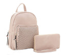 EM1365S Laser Cut Backpack with wallet - MiMi Wholesale