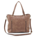 EM1503A Fashion Tote With Tassel - MiMi Wholesale