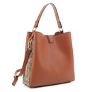 EM1504A Paisley Panel Three Compartment Handbag - MiMi Wholesale