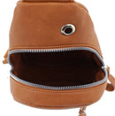 EM1508 Multi Pocket Sling Backpack/Chest Bag w/ Headphone Port - MiMi Wholesale