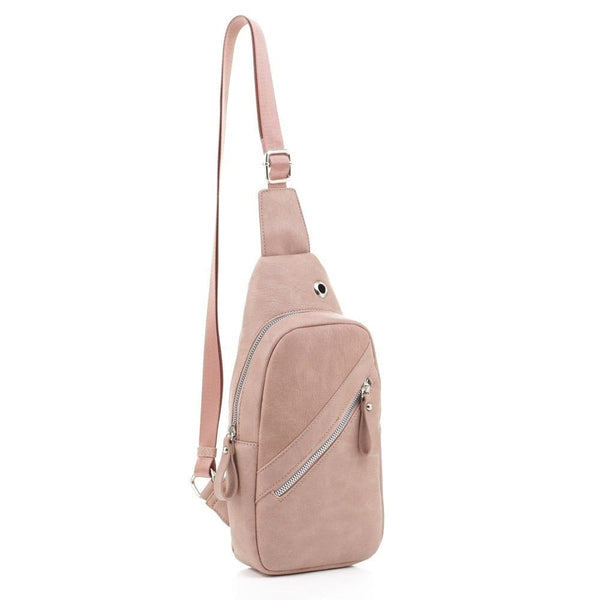 EM1508 Multi Pocket Sling Backpack/Chest Bag w/ Headphone Port - MiMi Wholesale