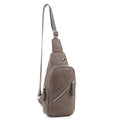 EM1508 Multi Pocket Sling Backpack/Chest Bag w/ Headphone Port - MiMi Wholesale