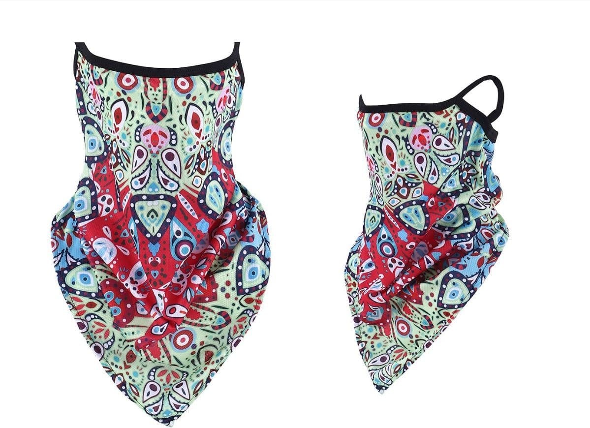 ES01 3pcs Monogrammable Mesh Breathable Neck Gaiter w/ Ear Loops (3pcs) - MiMi Wholesale