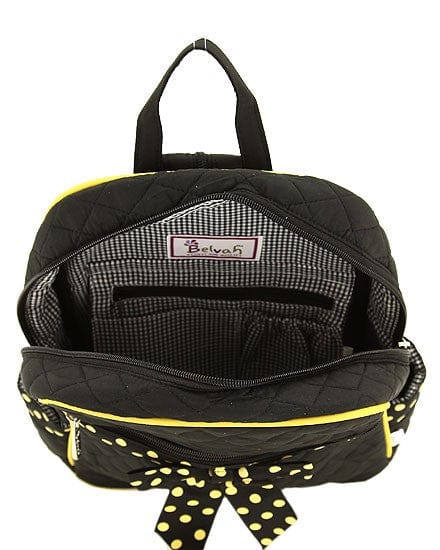 QSD2746 Quilted Solid Large Zippered Backpack