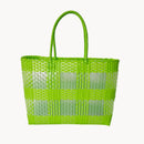 FA0002 Lexi Clear and Woven Tote Bag - MiMi Wholesale