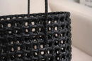 FA0005 Elysa See Through Woven Tote Bag - MiMi Wholesale