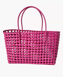 FA0005 Elysa See Through Woven Tote Bag - MiMi Wholesale