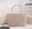 FA0005 Elysa See Through Woven Tote Bag - MiMi Wholesale
