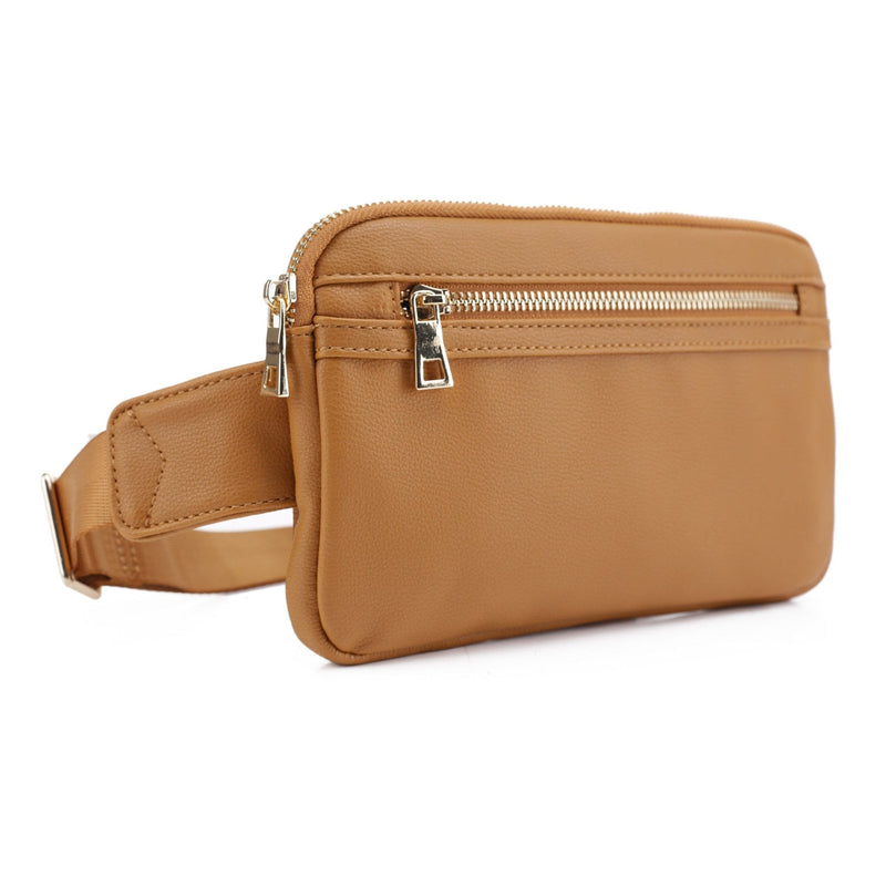 FC19515 Leather Slim Fanny Pack - MiMi Wholesale