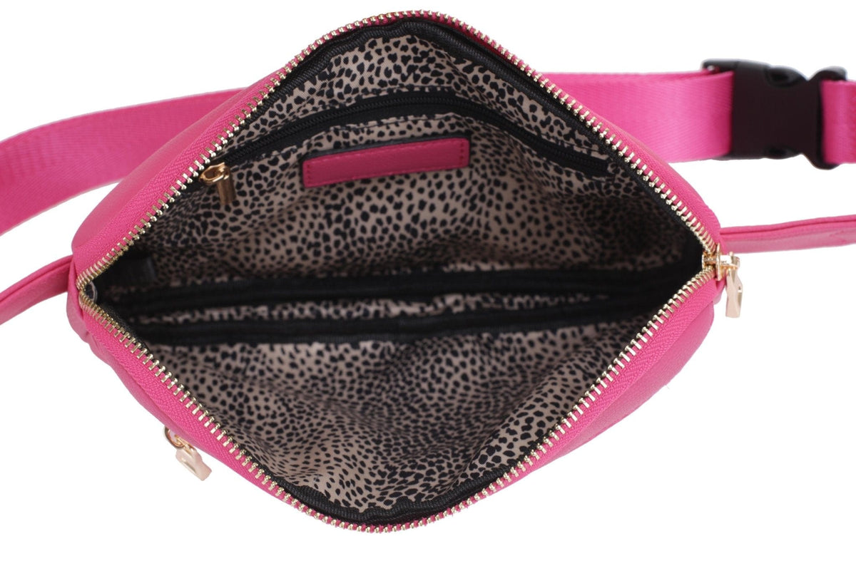 FC19515 Leather Slim Fanny Pack - MiMi Wholesale