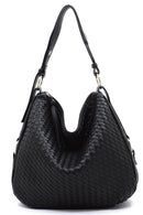 FC19666 Woven Shoulder Hobo Bag - MiMi Wholesale