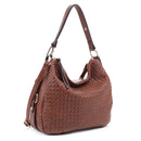 FC19666 Woven Shoulder Hobo Bag - MiMi Wholesale