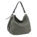 FC19666 Woven Shoulder Hobo Bag - MiMi Wholesale
