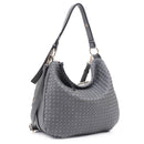 FC19666 Woven Shoulder Hobo Bag - MiMi Wholesale