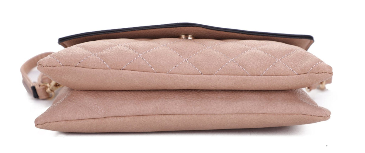 FC20266 Mariah Quilted Envelope Crossbody Bag - MiMi Wholesale