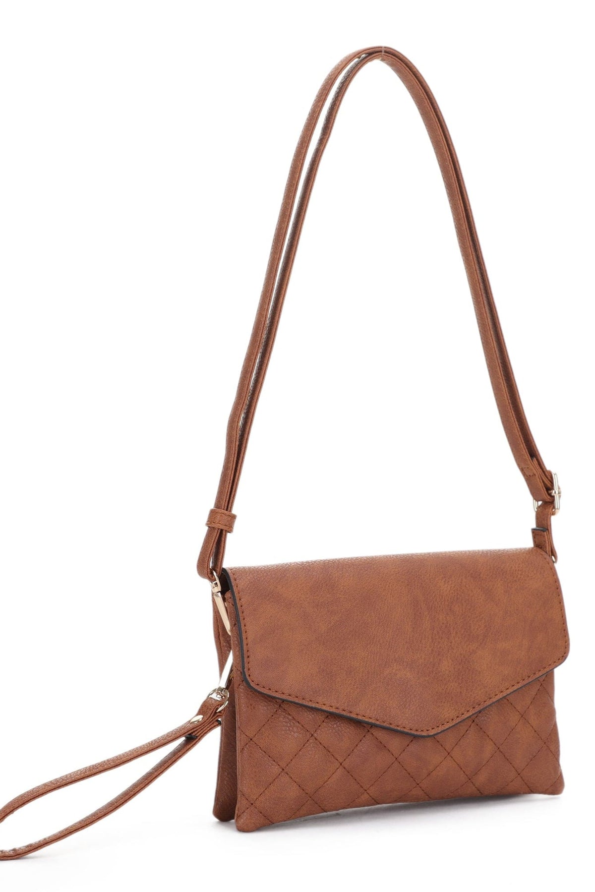 FC20266 Mariah Quilted Envelope Crossbody Bag - MiMi Wholesale