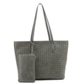 FC20333 Boston Woven Daily Tote With Small Pouch - MiMi Wholesale