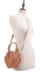 FC20364 Rhombus Woven Crossbody - MiMi Wholesale