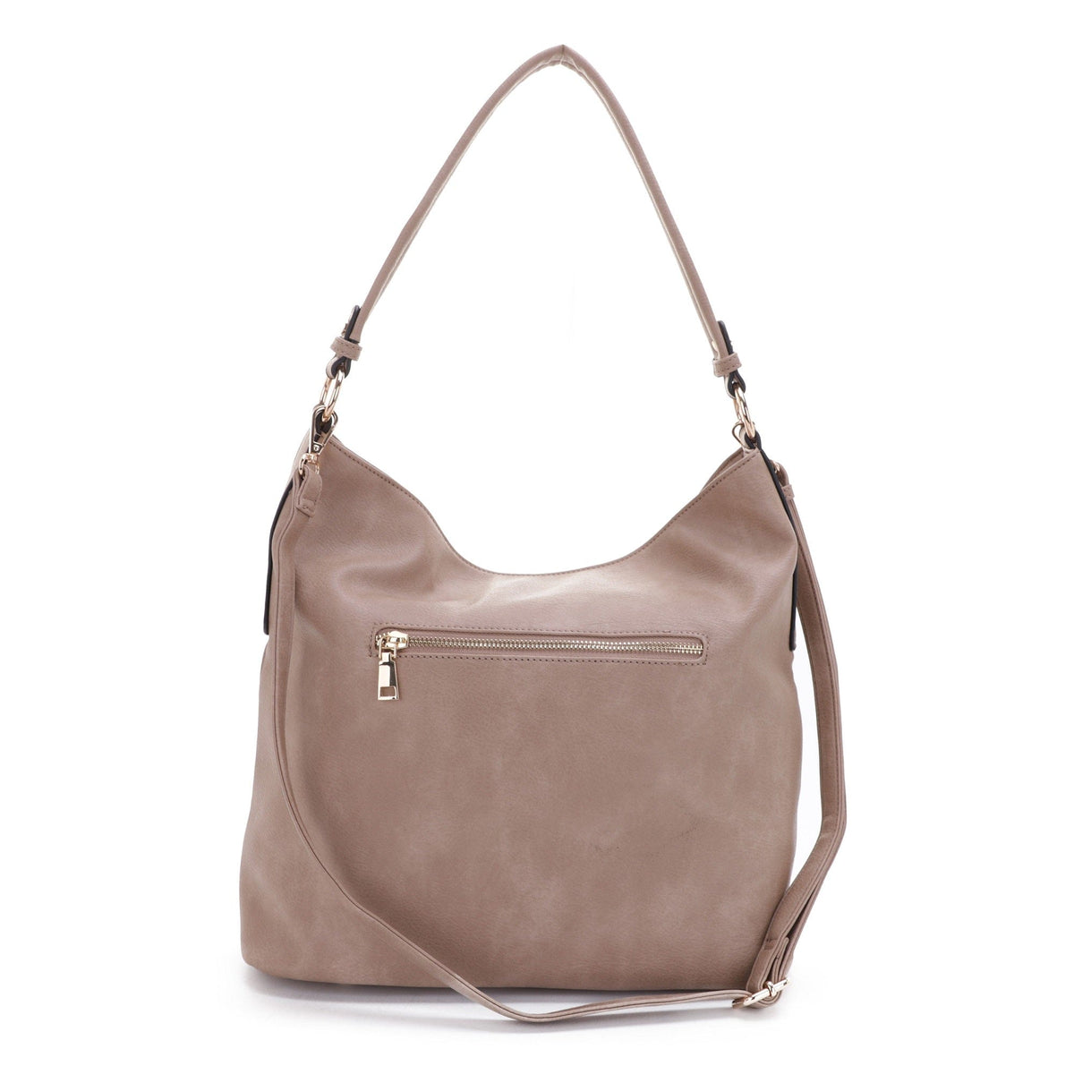 FC20495 Eliza Front Tassel Pocket 2 in 1 Hobo Shoulder Bag Set - MiMi Wholesale