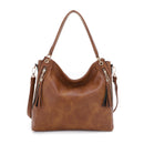 FC20496 Tonya Double Zipper 2 in 1 Hobo Bag With Wristlet - MiMi Wholesale