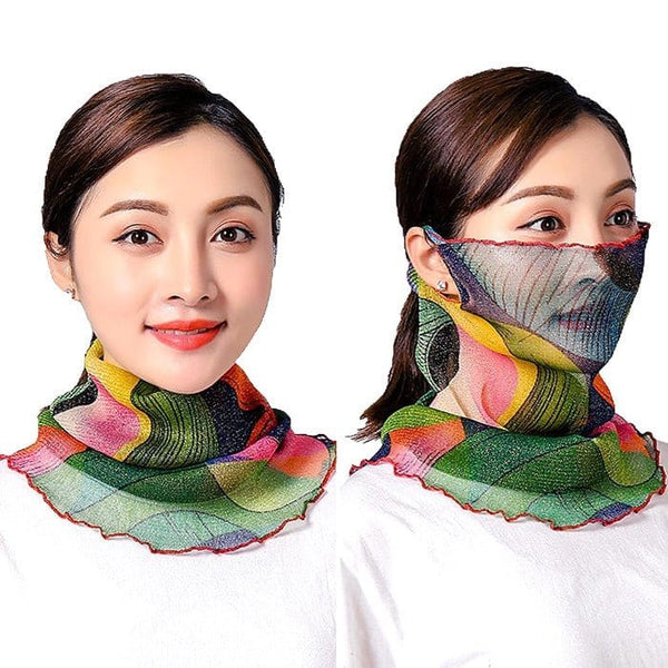 FFMASK 10pcs Assorted Sheer Fashion Face Covering w/ Ear Loops (10pcs) - MiMi Wholesale